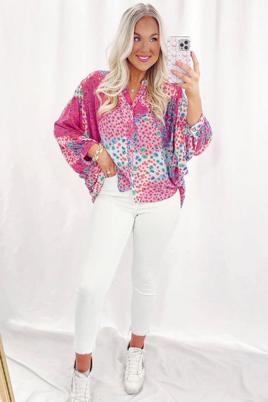 Camisa Suelta de Manga Larga con Combinación de Colores - Image 12