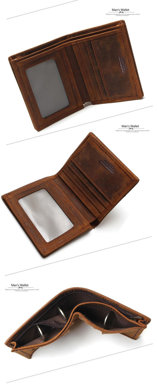 Billetera Vertical de Cuero Genuino Anti-Robo para Hombre - Image 16