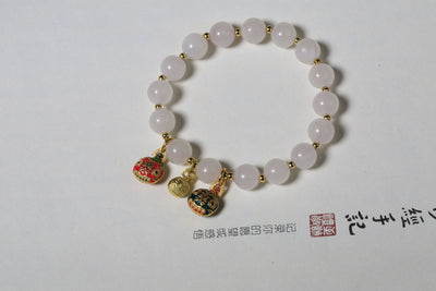 Pulsera de Jade Hetian con Perlas de Loto y Colgante Bestia Dorada - Image 13