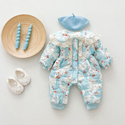 Pijama Enterizo de Algodón Grueso para Recién Nacido - Image 22