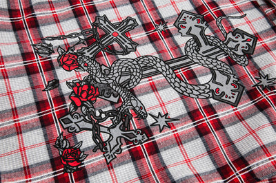 Camisa Tipo Jacket a Cuadros Holgada de Manga Larga Unisex - Image 16
