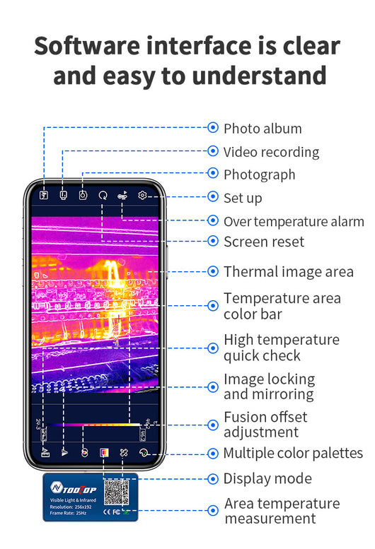 Cámara Térmica Dual para Smartphone con Tarjeta de Luz - Image 11