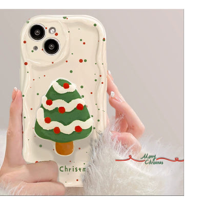Funda para Teléfono con Soporte y Diseño Navideño de Puntos Coloridos - Image 10