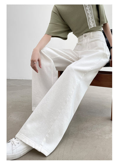 Pantalón Recto Holgado de Cintura Alta con Efecto Adelgazante - Image 25