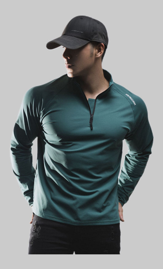 Suéter Deportivo Casual de Algodón con Cuello Redondo y Media Solapa - Image 13
