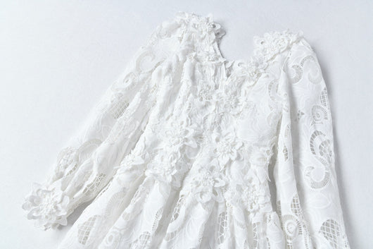 Vestido Hueco Bordado Cintura Esbelta para Mujer - Image 34