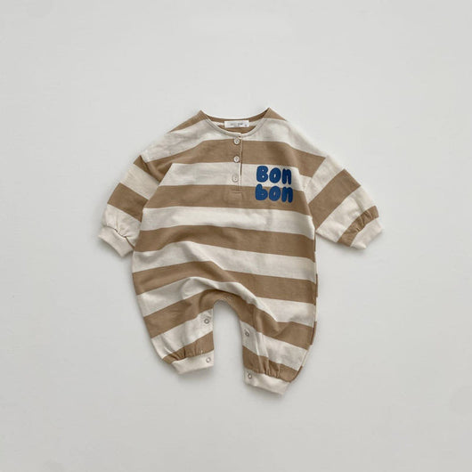 Mameluco a Rayas para Bebé - Ropa de Primavera y Otoño - Image 11