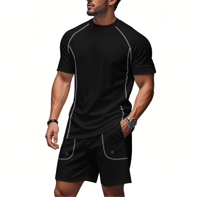 Conjunto Minimalista de Shorts y Playera de Algodón Suelta - Image 9