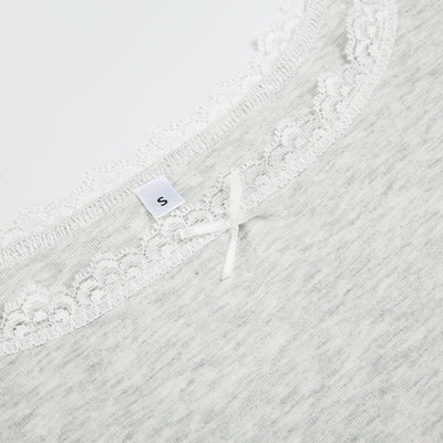 Chaleco Ajustado con Lazo de Encaje Dulce y Picante - Estilo Urbano Cuello en U - Image 28