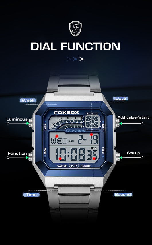 Reloj Deportivo Cuadrado Resistente al Agua para Hombre y Mujer - Image 12
