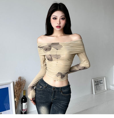 Blusa Elegante Hombros Descubiertos para Mujer - Colección Otoño Temprano - Image 27