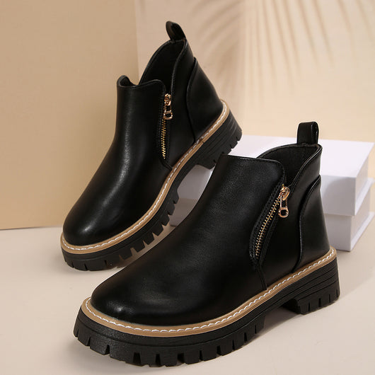 Botas de Tacón Alto Redondo para Otoño e Invierno - Image 21