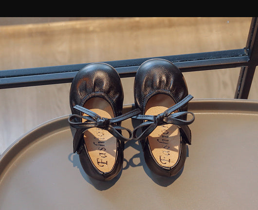 Zapatos Escolares Infantiles Estilo Coreano con Moño Negro - Image 22