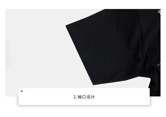 Camiseta Manga Corta con Detalles Metálicos y Hombreras Acolchadas para Hombre - Image 20