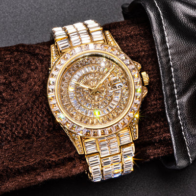 Reloj de Diamante Cuadrado Completo con Circonita de Alta Gama - Image 15