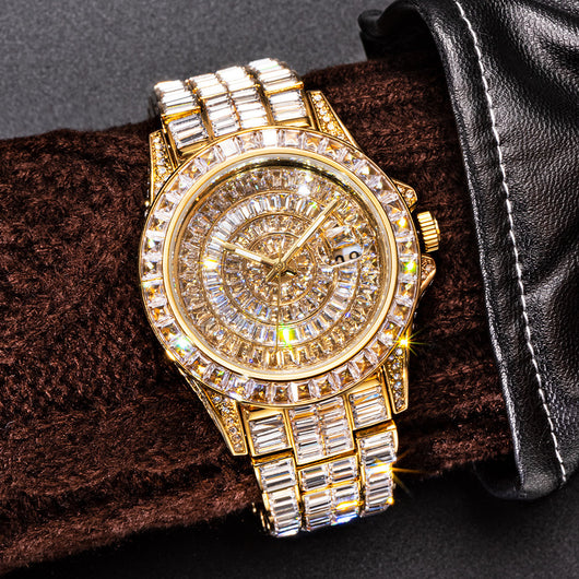 Reloj de Diamante Cuadrado Completo con Circonita de Alta Gama - Image 15