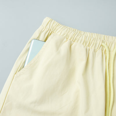 Pantalones Casuales Sueltos con Cordón Ajustable - Poliéster Liso para Mujer - Image 37