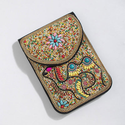 Bolsa Bohemia para Celular con Cuentas y Concha Marina - Image 91