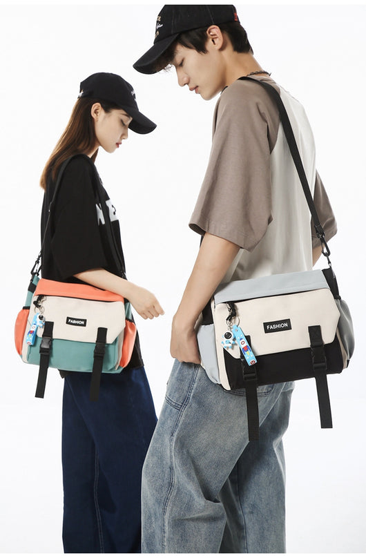 Bolsa de Hombro Casual Mujer Capacidad Grande Diseño Neutro Japonés - Image 19