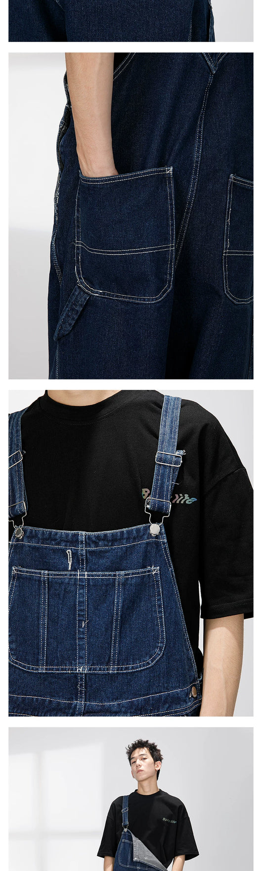 Pantalón de Trabajo Retro Japonés Recto Casual para Hombre - Image 13