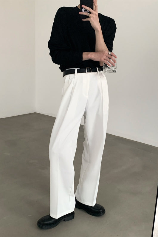 Pantalones Anchos Efecto Drapeado Estilo Urbano Relajado - Image 18
