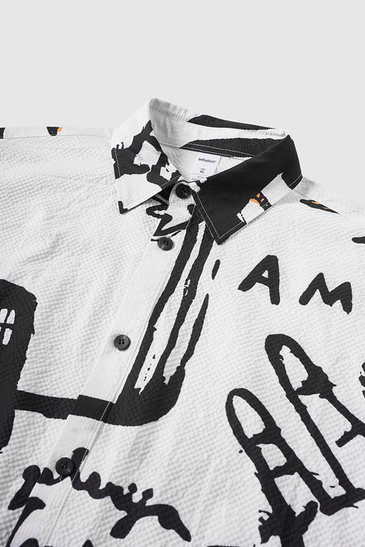 Playera de Diseño Graffiti Pintado a Mano - Colección Otoño Invierno - Image 8