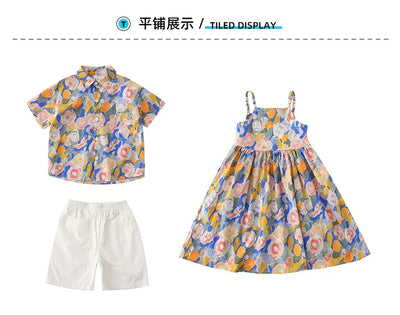 Falda Estampada Efecto Tyndall con Juego Coordinado Padre-Hijo - Image 12