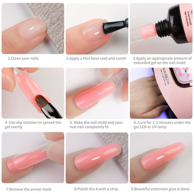 Set de 12 Colores Extensores de Uñas con Lentejuelas - Image 21