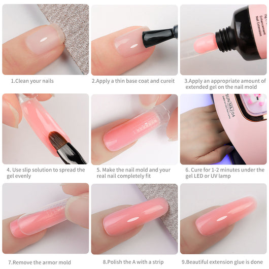 Set de 12 Colores Extensores de Uñas con Lentejuelas - Image 21
