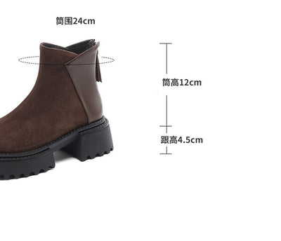 Botas Martin de Cuero Estilo Británico con Suela Gruesa y Tacón Reforzado - Image 7