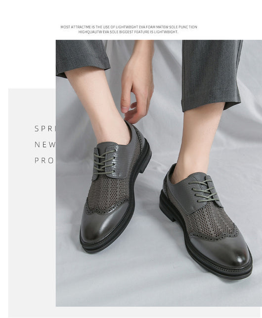 Zapatos Brogue Calados Talla Grande para Hombre - Image 7