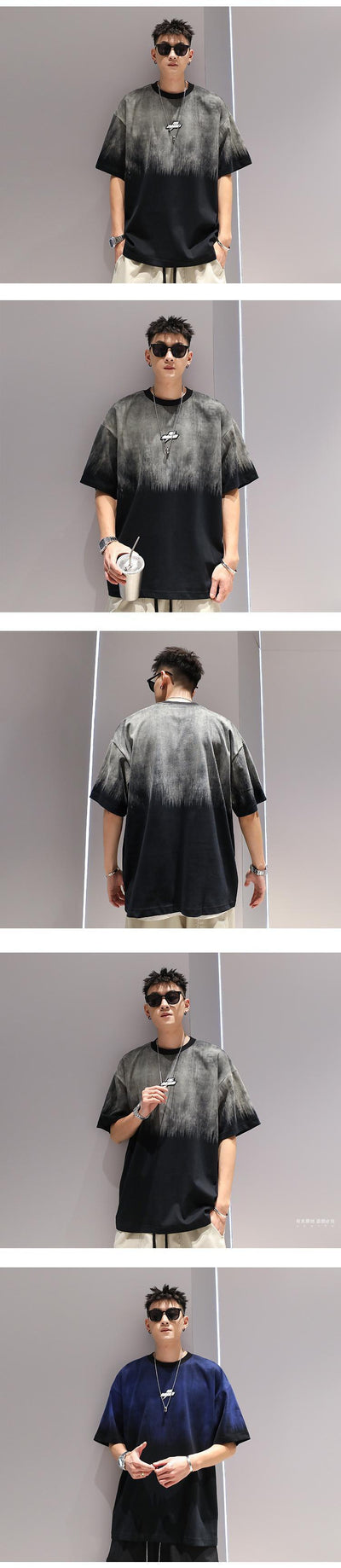 Playera Degradada Talla Grande para Hombre - Cómoda y Moderna - Image 8
