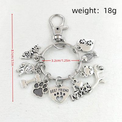 Llavero Mascota con Diseños de Huesos, Peces y Patitas - Accesor Perfecto para Amigos Peludos - Image 10