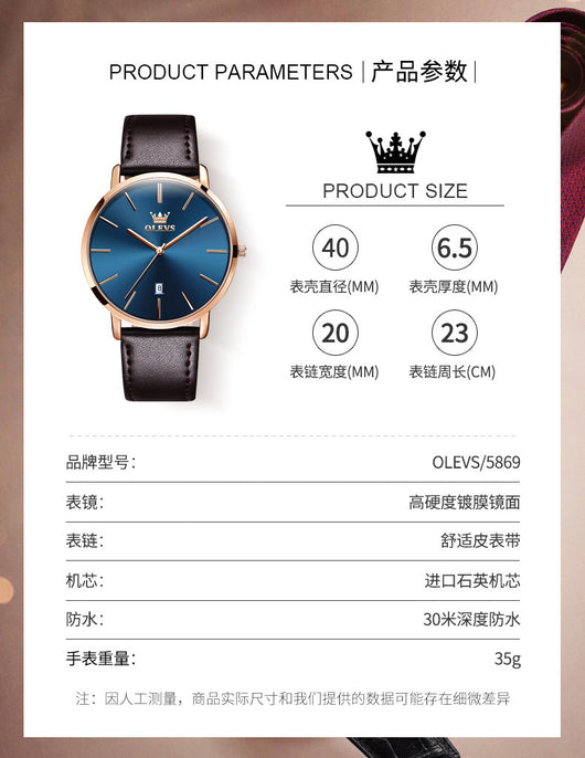Reloj de Cuarzo Elegante para Hombre - Image 10