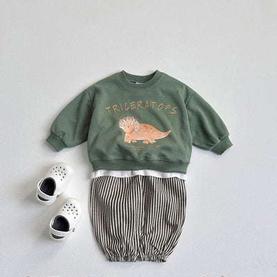 Sudadera Infantil con Dinosaurio de Dibujos Animados Coreano - Image 15