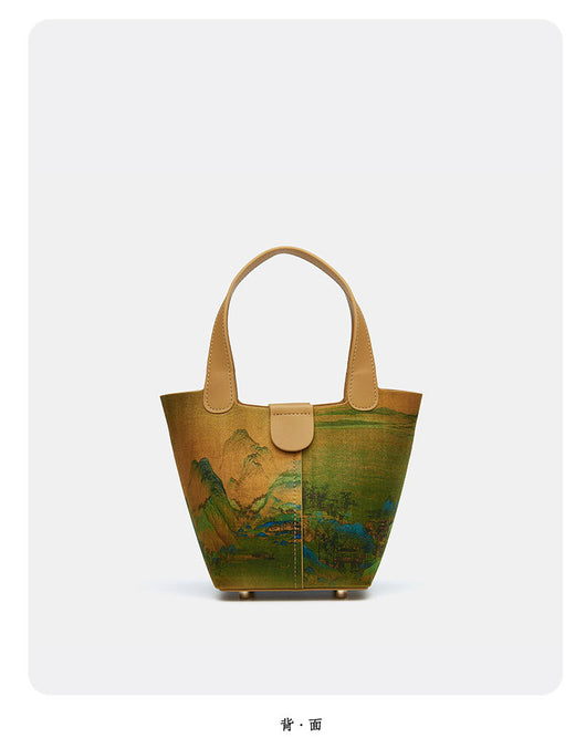 Bolsa Clutch Estilo Chino Tradicional con Diseño de Canasta Tejida - Image 28