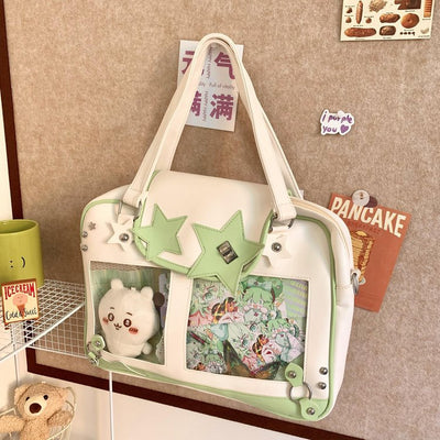 Bolso Mensajero de Hombro Estilo Preppy Original Portátil - Image 54