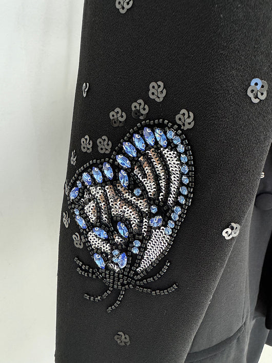 Conjunto de Traje con Mariposas 3D y Cristales Brillantes para Mujer - Image 25
