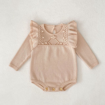Blusa Infantil de Encaje Manga Larga Color Liso - Versátil y Elegante - Image 33