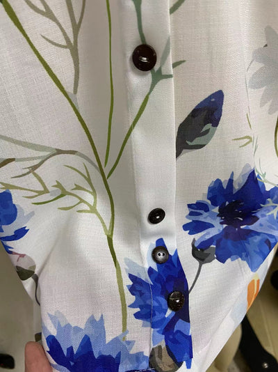 Camiseta Suelta de Manga Corta con Estampado Retro para Mujer - Image 25