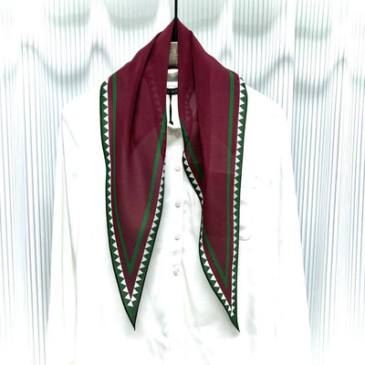 Pañuelo de Seda Crepe Estampado Diamante - Image 43