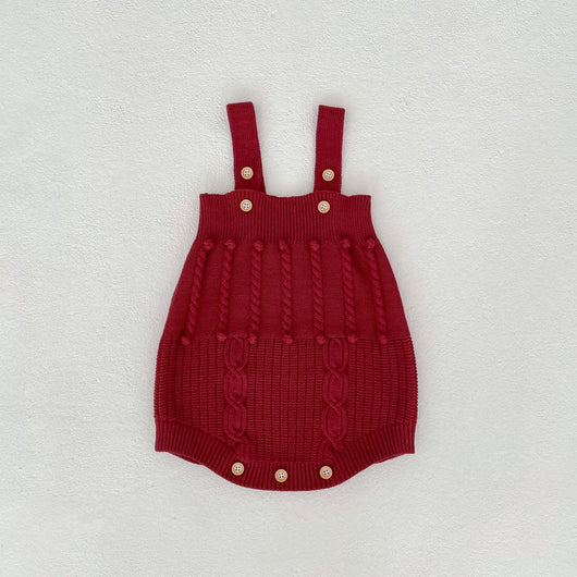 Conjunto de Dos Piezas: Enterizo Tejido con Bolas de Burbujas y Abrigo para Bebé Niña - Image 37