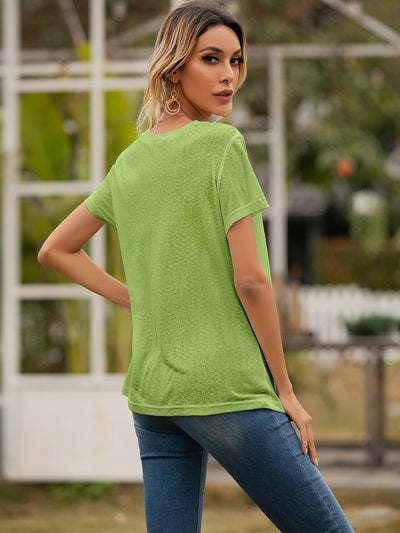 Blusa Casual Holgada con Escote en V y Bolsillos - Image 50