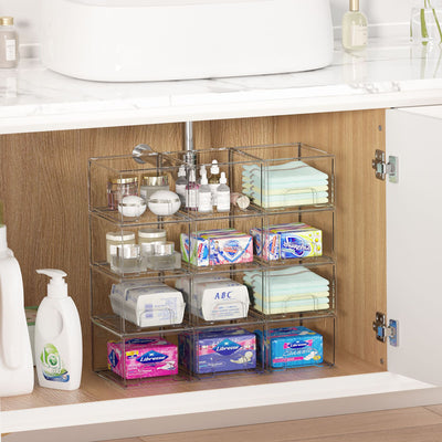 Organizador de Cosméticos Apilable con Cajones Transparentes - Image 12