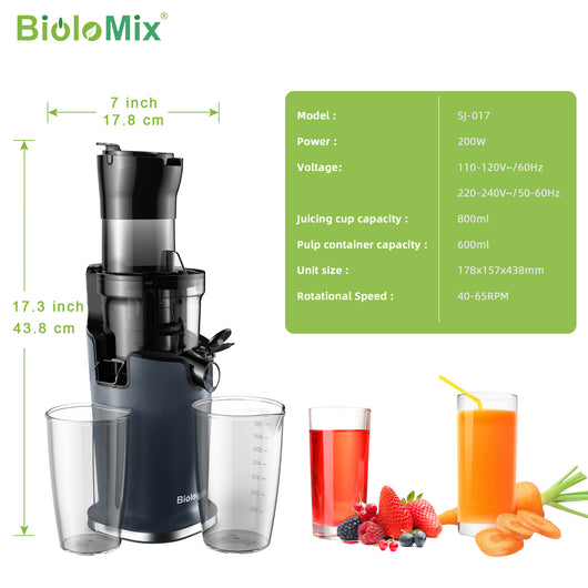 Extractor de Jugos de Baja Velocidad con Diámetro Grande - Image 25