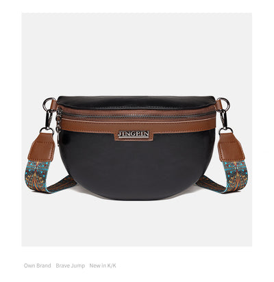 Bolso Bandolera Semilunar con Textura en Pecho para Mujer - Image 34