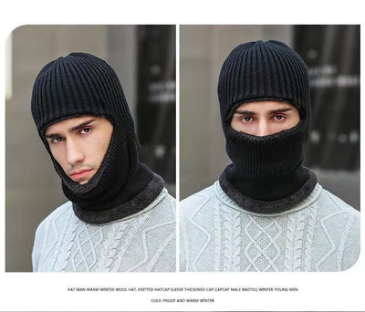 Gorro Térmico Unisex con Protección de Cuello - Tejido Grueso y Forro Terry - Image 10