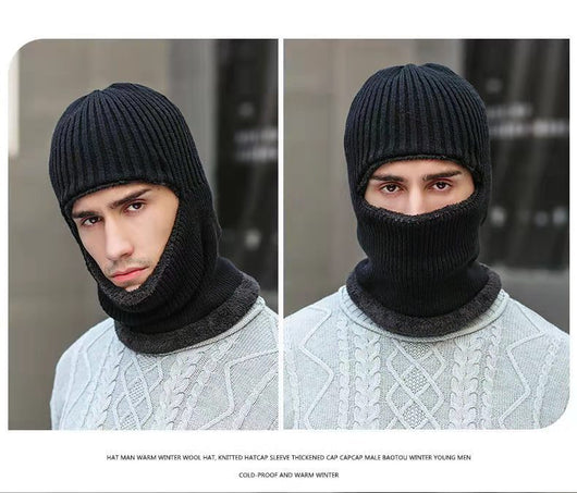 Gorro Térmico Unisex con Protección de Cuello - Tejido Grueso y Forro Terry - Image 10