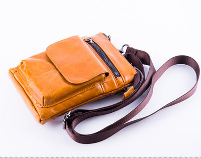 Bolsa de Cuero para Hombre Multifuncional con Compartimentos - Bandolera Deportiva - Image 18