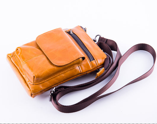 Bolsa de Cuero para Hombre Multifuncional con Compartimentos - Bandolera Deportiva - Image 18